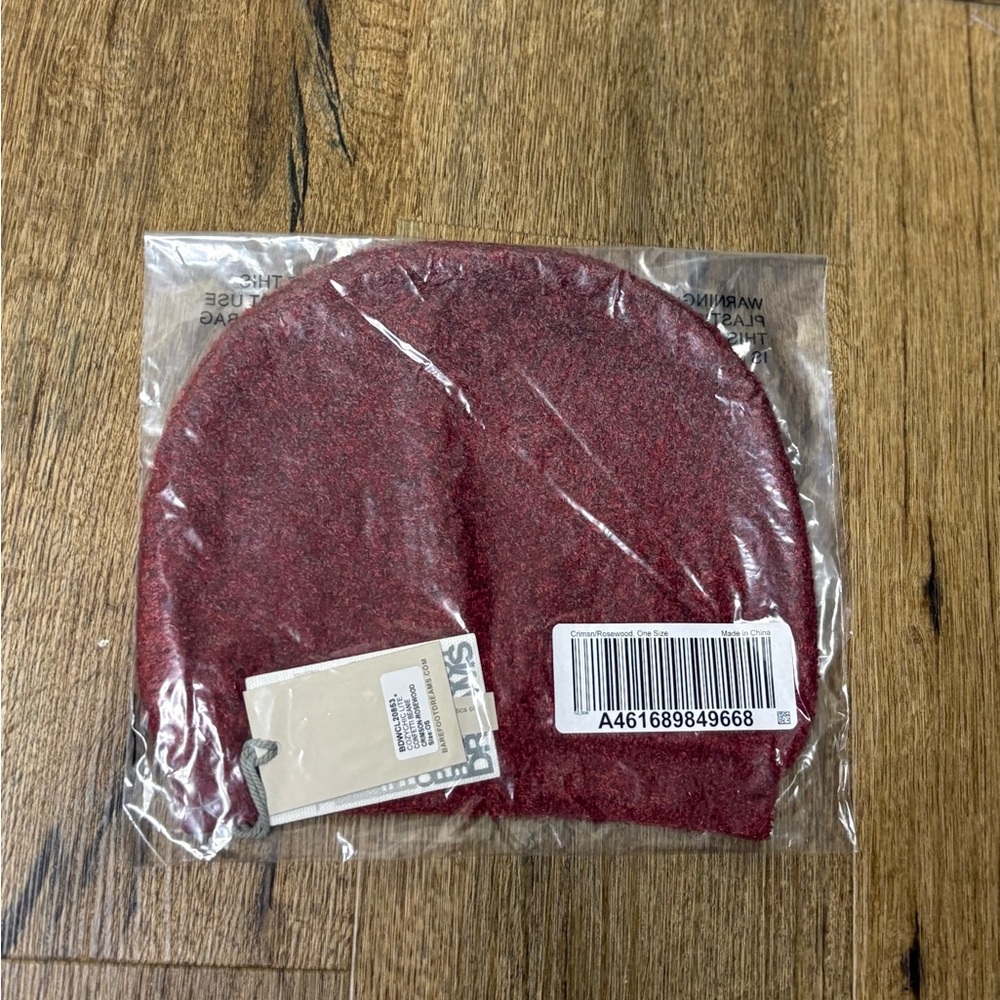 Barefoot Dreams CozyChic Knit Lite Confetti Beanie Crimson-RoseWood - Picture 2 of 2